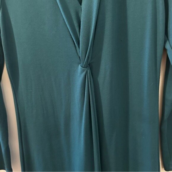 Soft Surroundings Lagia Teal Lagenlook Maxi Dress PM Comfy Boho Cottagecore - Picture 6 of 10